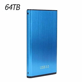 SSD tốc độ cao di động mới của SSD 2TB/4TB/8TB/16TB/30TB Bộ nhớ cứng ổ cứng bên ngoài Bộ nhớ ổ cứng USB 3.0 Bộ nhớ độ cứng Trình độ cứng: 64TB màu xanh lam