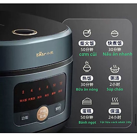 Mua Nồi cơm đa năng  BH 12 THÁNG  Nồi cơm điện Bear dung tích 5L nấu cơm  cháo  hầm canh hẹn giờ cực tiện lợi-Hàng chính hãng