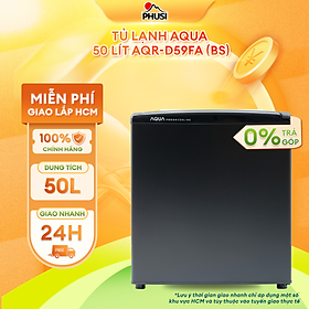 Mua Tủ Lạnh Mini Aqua 50 lít AQR-D59FA-BS - Hàng Chính Hãng - Chỉ giao tại HCM