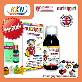 [MUA 1 TẶNG 2, XE VÀ DẦU] KHI MUA 1 Nutrigen Naturale Immuno - Siro Bổ Sung Dinh Dưỡng Tăng Sức Đề Kháng cho trẻ