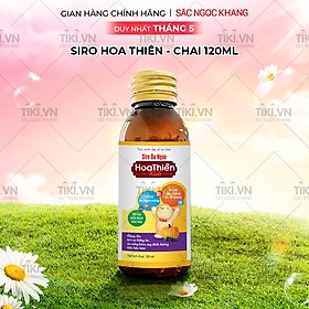 Siro ăn ngon Hoa Thiên Kids hổ trợ hệ tiêu hóa giúp bé ăn ngon và phát triển tốt chai 120ml