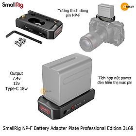 SmallRig NP-F Battery Adapter Plate Professional Edition 3168