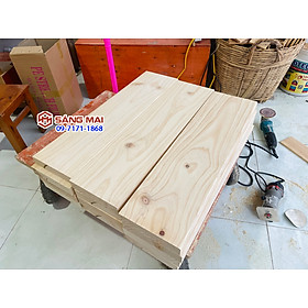 [MS27] Tấm gỗ thông làm bậc cầu thang mặt rộng 24cm x dày 4,2cm x dài 80cm + láng mịn 4 mặt