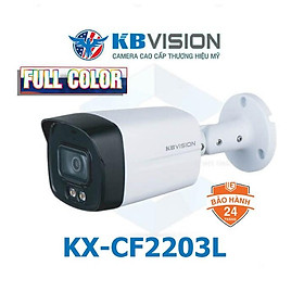 Camera HD Analog 4in1 2MP Full Color KBVISION KX-CF2203L đập tan bóng tối Hàng Chính Hãng