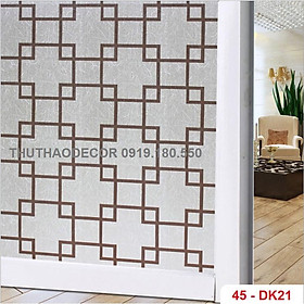 DECAL DÁN KÍNH MỜ SẴN KEO - BÁN THEO 1M TỚI