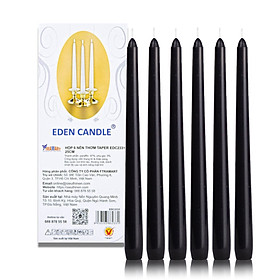 Mua Hộp 6 nến thơm taper Eden Candle FTRAMART EDC2331 25 cm (Đen)