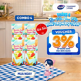 Combo 4 Túi Zip Đựng Thực Phẩm MyJae size S (20 cái)