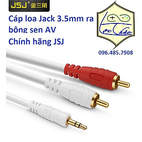 Mua Cáp loa 1 đầu 3.5mm ra 2 đầu hoa sen dài 1.8M JSJ