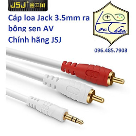  Cáp loa 1 đầu 3.5mm ra 2 đầu hoa sen dài 1.8M JSJ