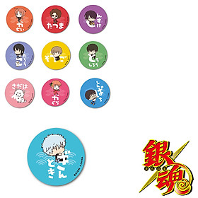Combo 10 huy hiệu GINTAMA - LINH HỒN BẠC anime chibi dễ thương