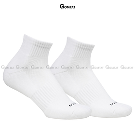 Combo 5 đôi tất đen nam nữ GOMTAT có đệm xù êm chân, sợi cotton dày dặn