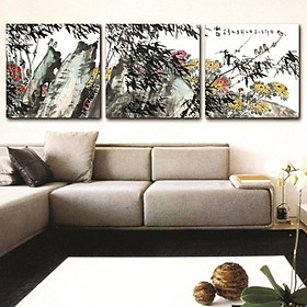 Tranh Nghệ Thuật - Tranh Treo Tường Phong Cảnh Núi Trúc