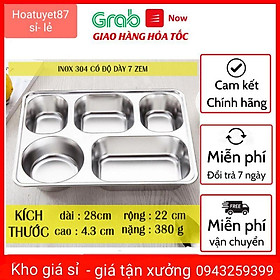 Mua Khay cơm inox 5 ngăn giá rẻ văn phòng