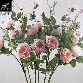 Mua FLOWER Hoa hồng 5 bông màu hồng nhạt 1020HN