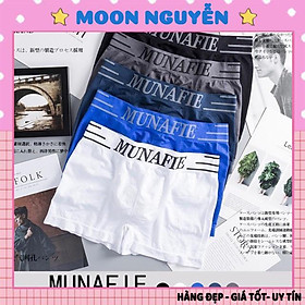 Quần Lót Nam Combo 5 quần sịp nam Munafie cao cấp kèm túi zip