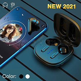 Mua Tai nghe Bluetooth TWS Thời trang 2 màu Đen  Trắng | Đàm thoại Không dây Nhét tai AMA S11 Giảm tiếng ồn Hàng nhập khẩu