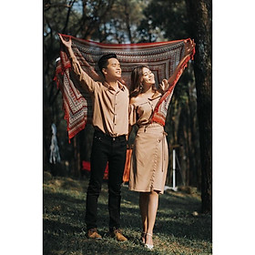 Áo đôi nam nữ Set váy áo sơ mi Hàn Quốc dễ thương COUPLE AV91