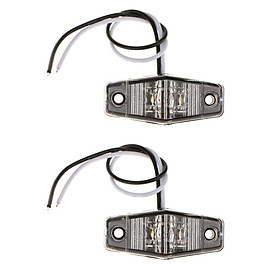 Pair New Car Truck 2 LED Side Marker Lights Width Bulbs Tail Lamps Low Power Consumption
