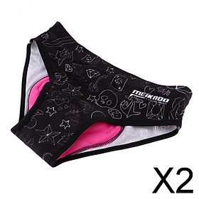 2xWomen's Cycling Bike Bicycle Underwear Shorts Briefs 3D Gel Padded Pants L