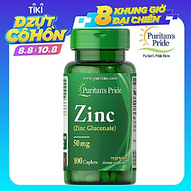 Thực Phẩm Chức Năng - Viên Uống Bổ Sung Kẽm Puritan's Pride Zinc 50Mg (100 Viên)