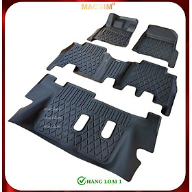Thảm lót sàn xe ô tô Isuzu MUX 2022+(sd) Nhãn hiệu Macsim chất liệu nhựa TPE cao cấp màu đen