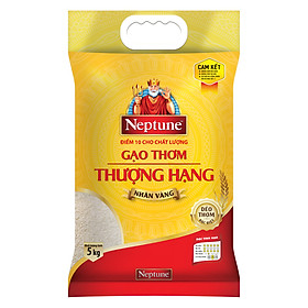 Gạo Thơm Thượng Hạng Neptune Nhãn Vàng 5kg