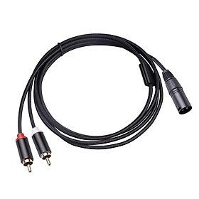 XLR to Dual Cable HiFi Stereo for Phones Mixers Home Theater Components 1m