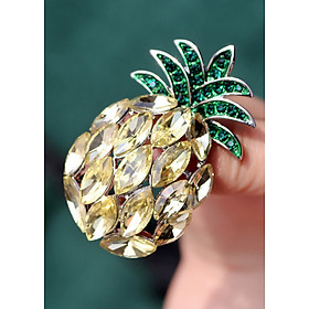 Cài áo thời trang quả dứa đính đá (GC64)