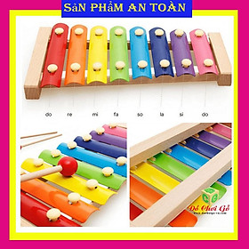 Đồ chơi Đàn Piano Xylophone gỗ 8 thanh quãng - Đồ chơi âm nhạc cho bé giúp trẻ phát triển năng khiếu âm nhạc