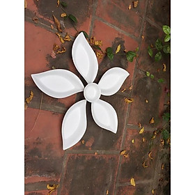 Mua Set đĩa thuyền 5 cánh sứ trắng Bát tràng