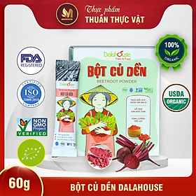 Bột Củ Dền Hữu Cơ Nguyên Chất Sấy Lạnh Dalahouse - Thải Độc Gan, Chống Viêm Gan, Tăng Cường Thể Lực, Cải Thiện Hệ Miễn Dịch, Ngăn Ngừa Thiếu Máu, Hỗ Trợ Người Bệnh Gout, Tốt Cho Dạ Dày, Điều Hòa Huyết Áp, Cải Thiện Trí Nhớ