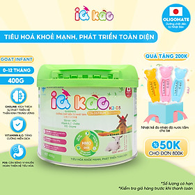 Sữa bột sữa dê IQ KAO Goat Infant giúp bé ăn ngon, tiêu hóa khỏe mạnh, phát triển toàn diện hộp 900g