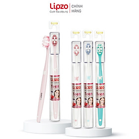 Bàn Chải Đánh Răng Lipzo Teen Cao Cấp Công Nghệ Chỉ Tơ Xoắn Kép, Đầu Bàn Chải Thiết Kế Phù Hợp Khuôn Hàm Các Bạn Trẻ