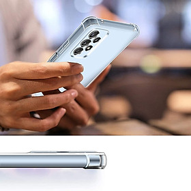 Ốp lưng chống sốc trong suốt dành cho Samsung Galaxy A13, A23, A33 5G, A53 5G, A73 5G túi khí 4 góc, bảo vệ Camera