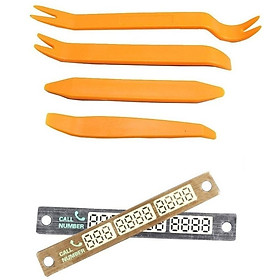 Mua BỘ 4 DỤNG CỤ THÁO GỠ NỘI THẤT Ô TÔ BẰNG NHỰA tặng 1 THANH GHI SỐ ĐIỆN THOẠI TRÊN XE Ô TÔ
