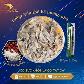 Hình ảnh YẾN THÔ BỂ NHỎ HỘP 100GR - YẾN SÀO ĐỖ THỊ TOÁN - YẾN THÔ MẢNH NHỎ NHIỀU SỢI VÀ SƠ MƯỚP - TĂNG CƯỜNG SỨC ĐỀ KHÁNG - GIÁ TIẾT KIỆM