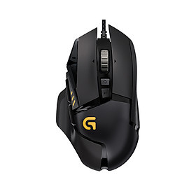 Chuột Chơi Game Có Dây 11 Nút Đèn RGB Logitech G502 (12.000 DPI) - Đen