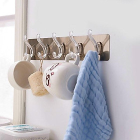 Mua Giá Treo Đồ Dán Tường 5 Chấu Trong Suốt