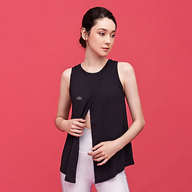 Áo tập Yoga - Gym Tanktop mặc ngoài Xẻ tà cột trước Hibi Sports TA708