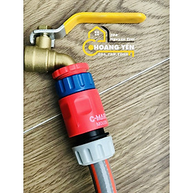 Bộ cút nối ống nước thông minh, khớp nối nhanh C-Mart Tools M0006 + M0008