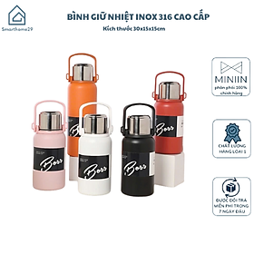 Mua Bình Giữ Nhiệt Boss Chất Liệu Inox 316 Cao Cấp Nắp Kèm Cốc Có Tấm Lọc Trà  Tay Cầm Tiện Lợi Dung Ticsh 800-1000-1500ml - Hàng Chính Hãng MINIIN