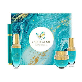 Bộ Sản Phẩm Chống Nhăn Da Cao Cấp - Origani Immortajell Indulgence Facial Collection - Có Chứng Nhận Hữu Cơ - Xuất Xứ Từ Úc - Dưỡng Ẩm Ngăn Ngừa Lão Hóa