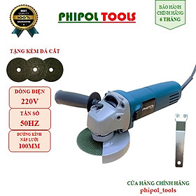 Mua Máy mài điện  máy cắt cầm tay PHIPOL TOOLS PH1066 (1100W) tặng kèm đá cắt - Hàng Chính Hãng