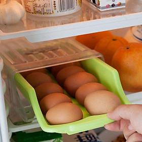 Khay Đựng Trứng Hộp Bảo Quản Trứng Gà Vịt Ngăn Kéo Tủ Lạnh Trong Suốt (TC06)