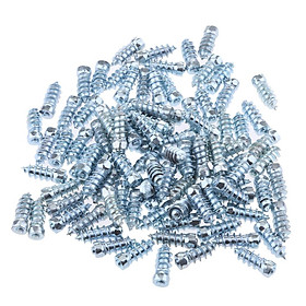 100x 18mm Tire Snow Chains Spikes Non-slip Studs for Trucks, Tractors, ATVs