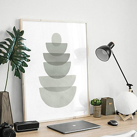 Mua Tranh treo tường | Tranh trừu tượng - Abstract bowls  sage green kitchen  minimal print
