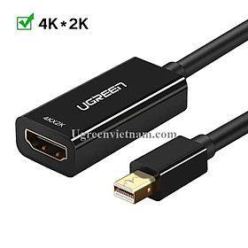Cáp Chuyển Minidisplayport Sang HDMI Âm hỗ trợ 4K + 2K Ugreen 40360-Hàng Chính Hãng