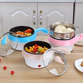 Mua Nồi lẩu mini đa năng chống chính 2 tầng kèm giá hấp