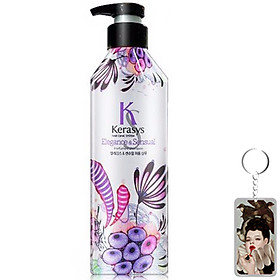 Dầu gội nước hoa Kerasys Elegence & Sensual hương violet và xạ hương Hàn Quốc 600ml + Móc khoá