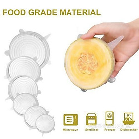 Mua Bộ nắp đậy silicon bọc thực phẩm  hộp thức ăn  chai nhựa  XẢ KHO HOT 